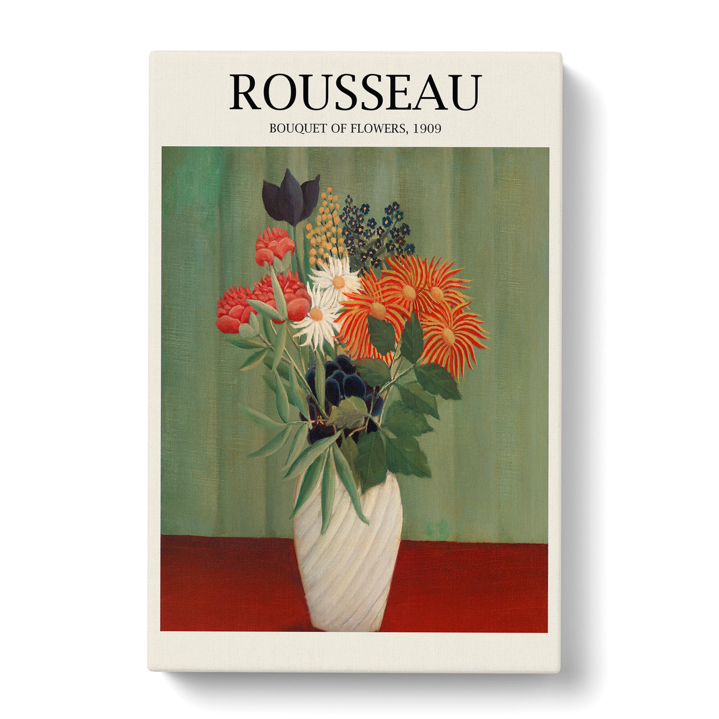 Bouquet Of Flowers Vol.2 Print By Henri Rousseau Canvas Print Main Image