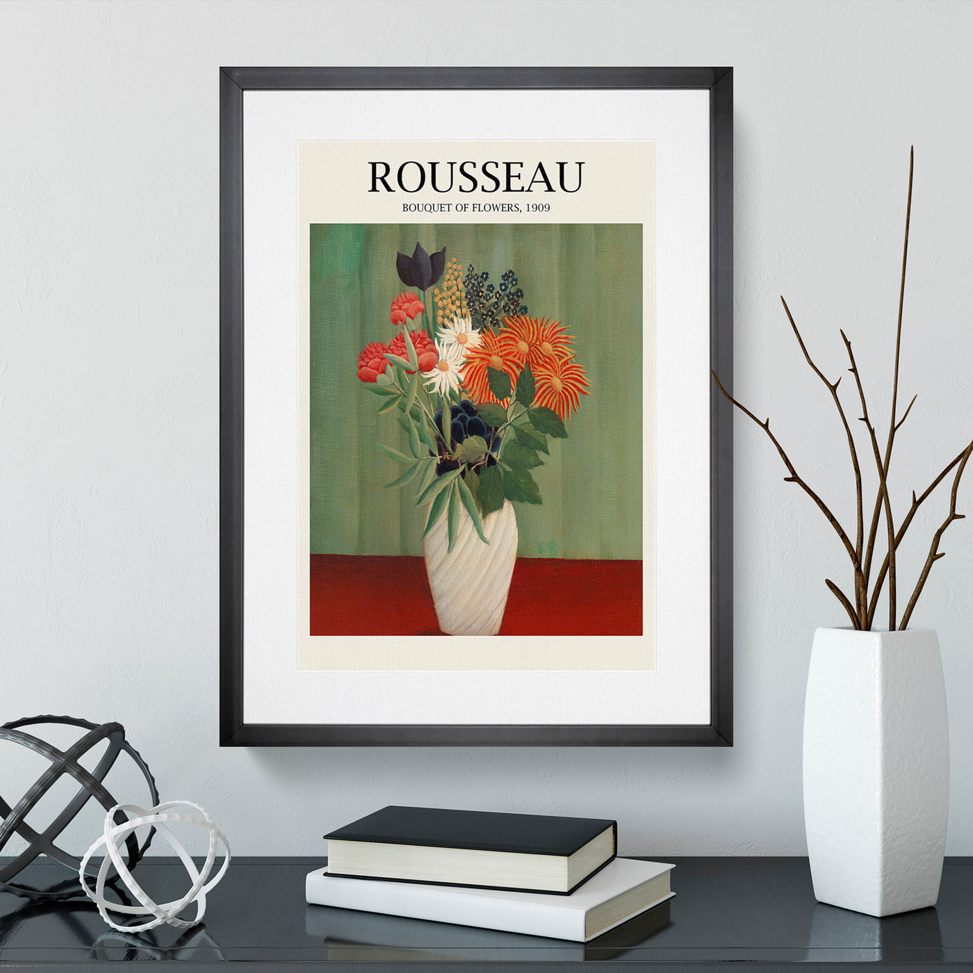 Bouquet Of Flowers Vol.2 Print By Henri Rousseau