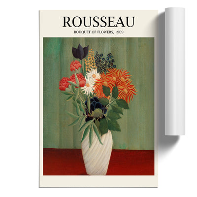 Bouquet Of Flowers Vol.2 Print By Henri Rousseau