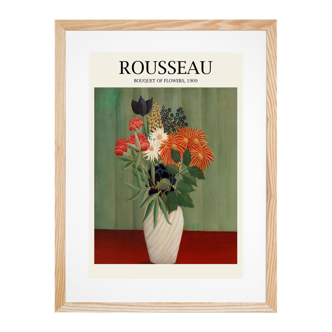 Bouquet Of Flowers Vol.2 Print By Henri Rousseau