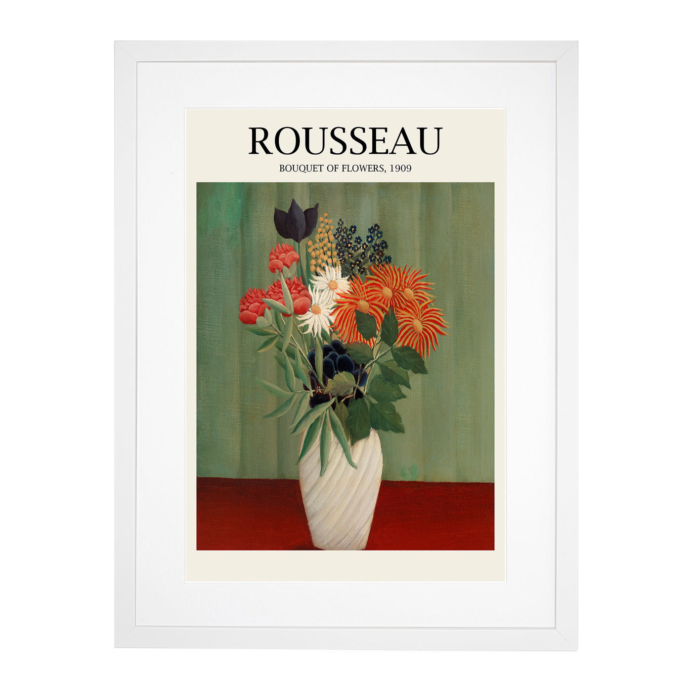 Bouquet Of Flowers Vol.2 Print By Henri Rousseau