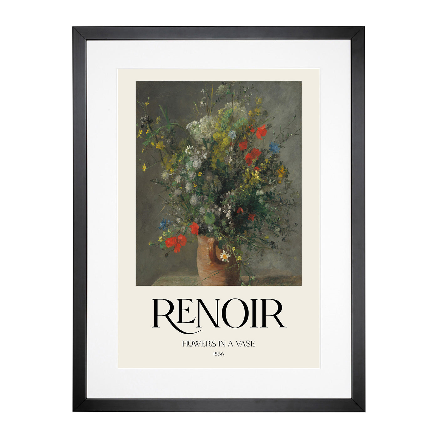 Bouquet Of Flowers Vol.2 Print By Pierre-Auguste Renoir Framed Print Main Image