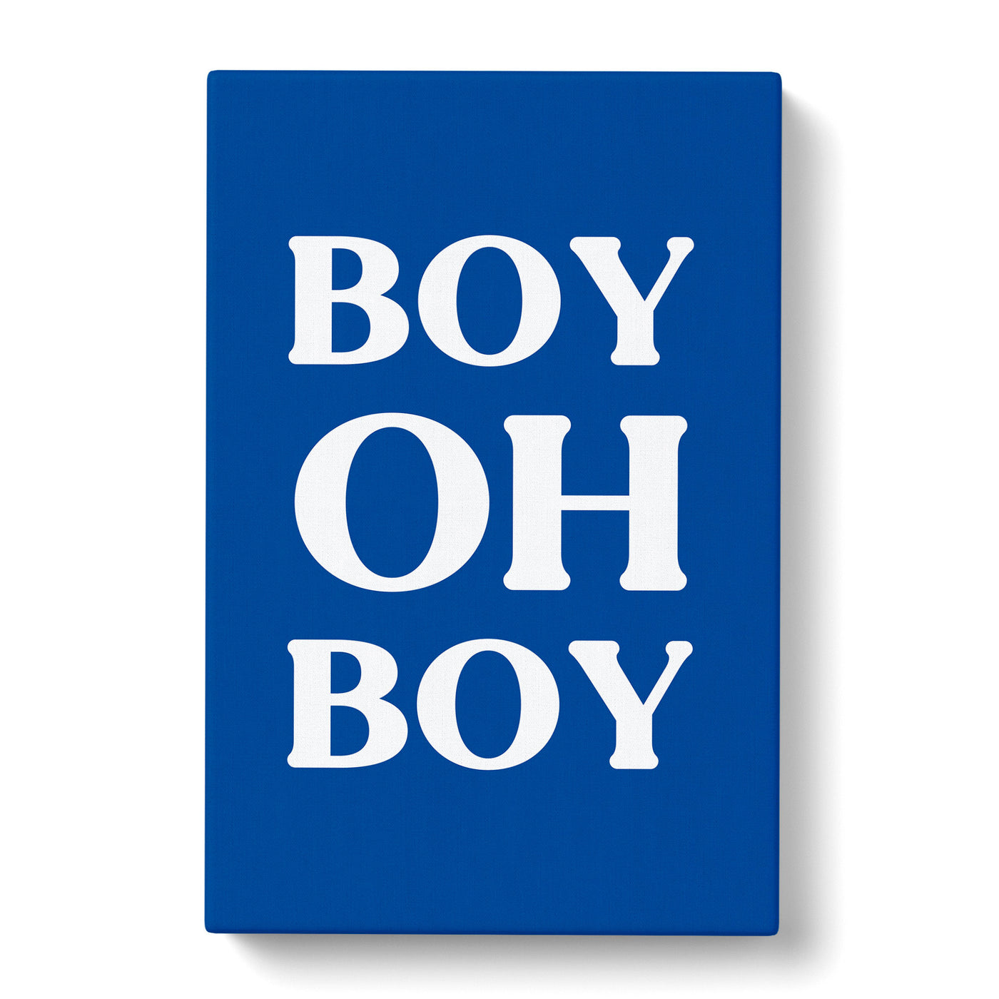 Boy Oh Boy Typography Canvas Print Main Image