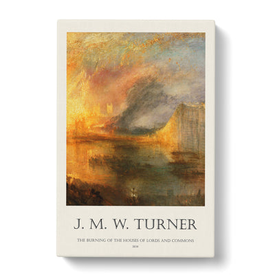 Burning Of The Houses Of Commons Print By Joseph-Mallord William Turner Canvas Print Main Image