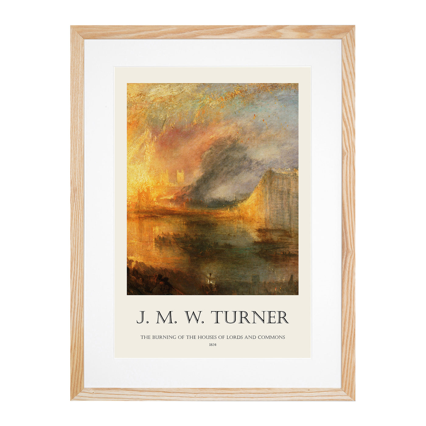 Burning Of The Houses Of Commons Print By Joseph-Mallord William Turner