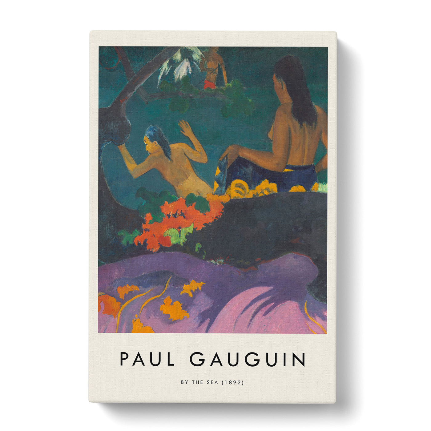 By The Sea Print By Paul Gauguin Canvas Print Main Image