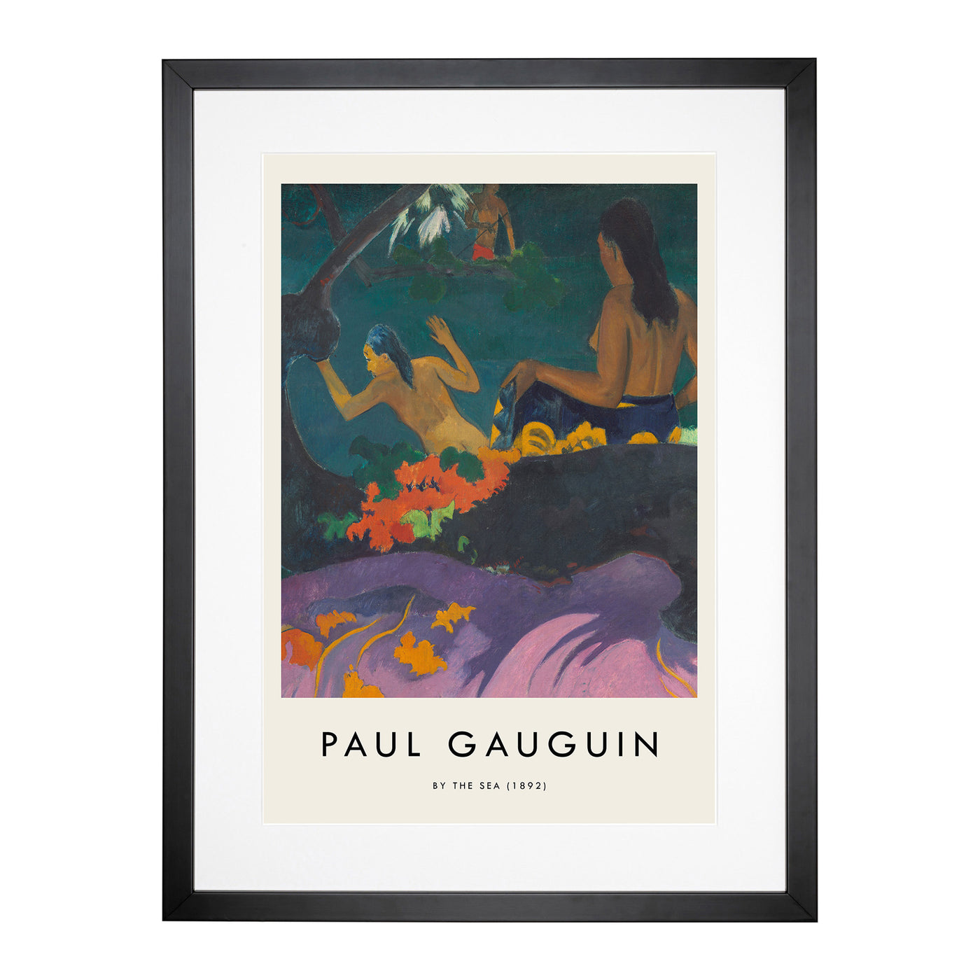 By The Sea Print By Paul Gauguin Framed Print Main Image