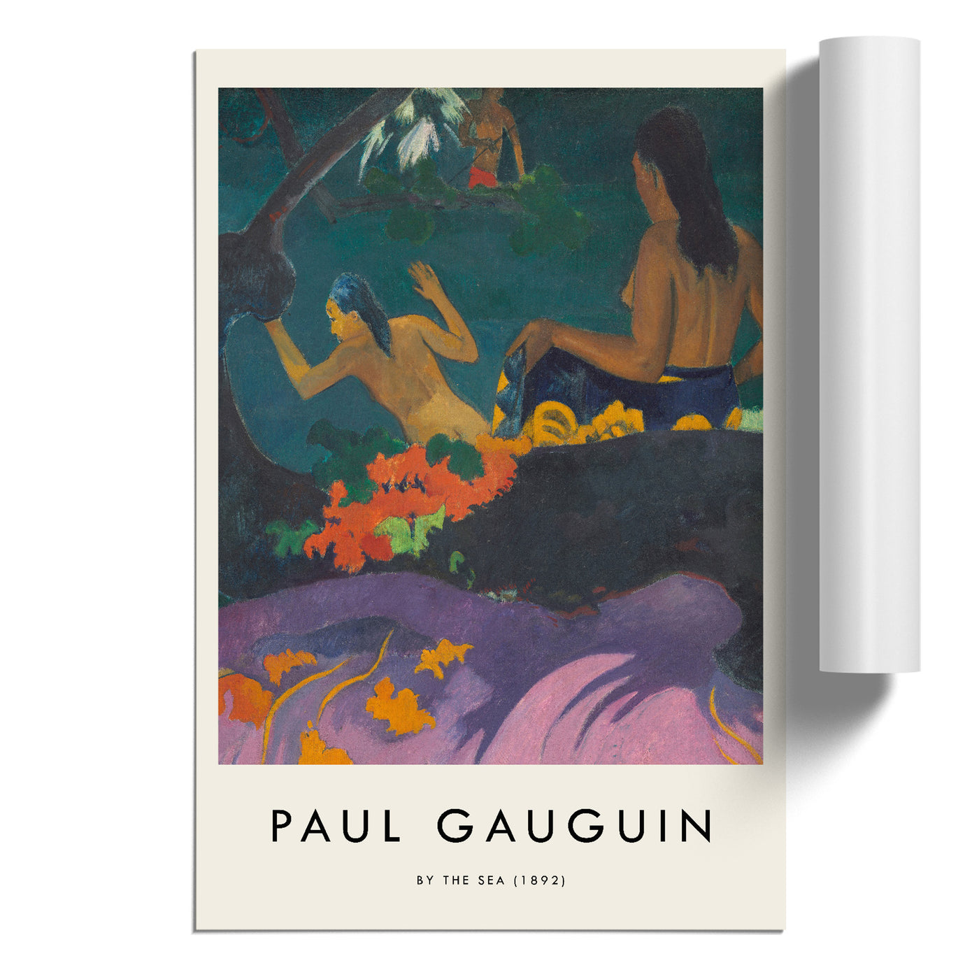 By The Sea Print By Paul Gauguin