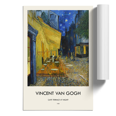 Cafe Terrace At Night Print By Vincent Van Gogh