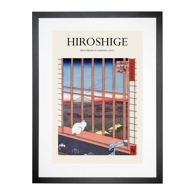 Cat At The Window Print By Utagawa Hiroshige Framed Print Main Image