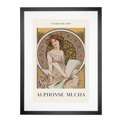 Chamenois Caldenar Print By Alphonse Mucha Framed Print Main Image