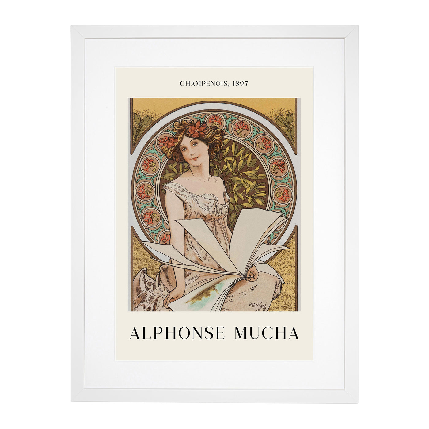 Chamenois Caldenar Print By Alphonse Mucha