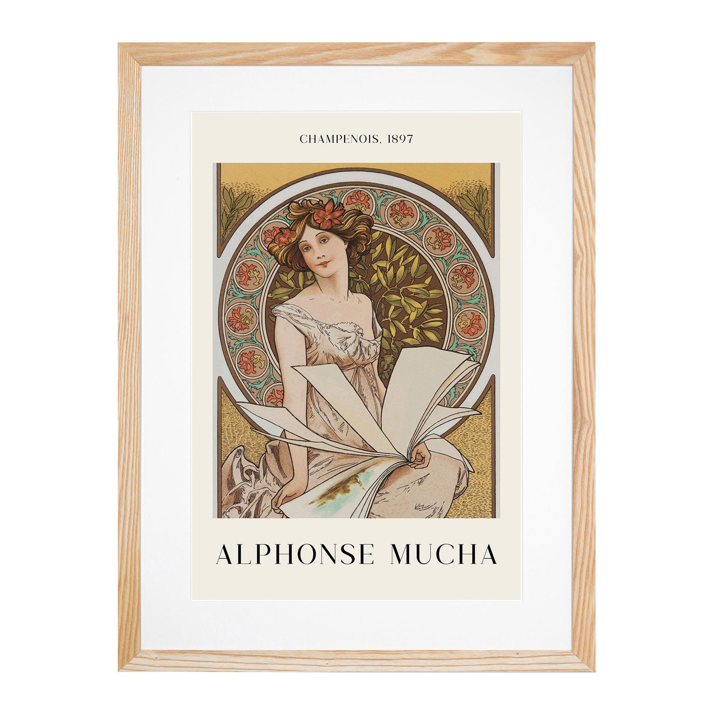 Chamenois Caldenar Print By Alphonse Mucha