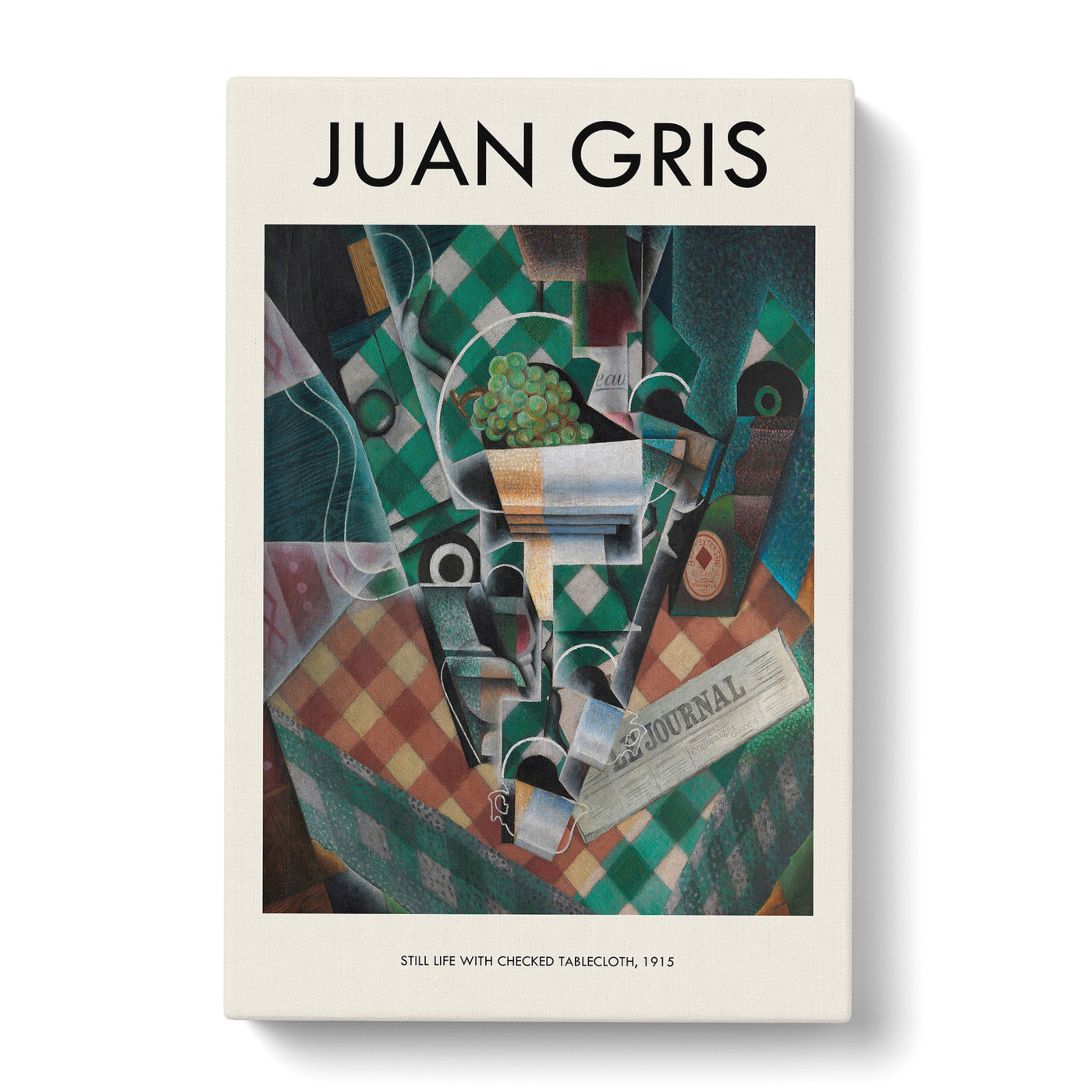 Checked Tablecloth Print By Juan Gris Canvas Print Main Image