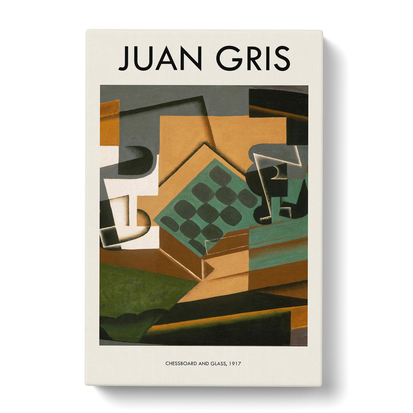 Chessboard And Glass Print By Juan Gris Canvas Print Main Image