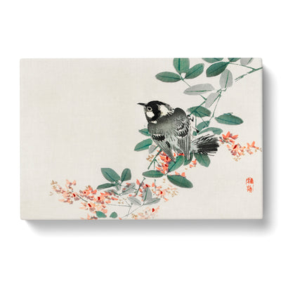 Chickadee Bird With Orange Flowers By Kono Bairei Canvas Print Main Image