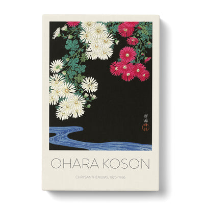 Chrysanthemums Print By Ohara Koson Canvas Print Main Image