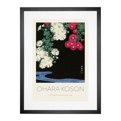 Chrysanthemums Print By Ohara Koson Framed Print Main Image