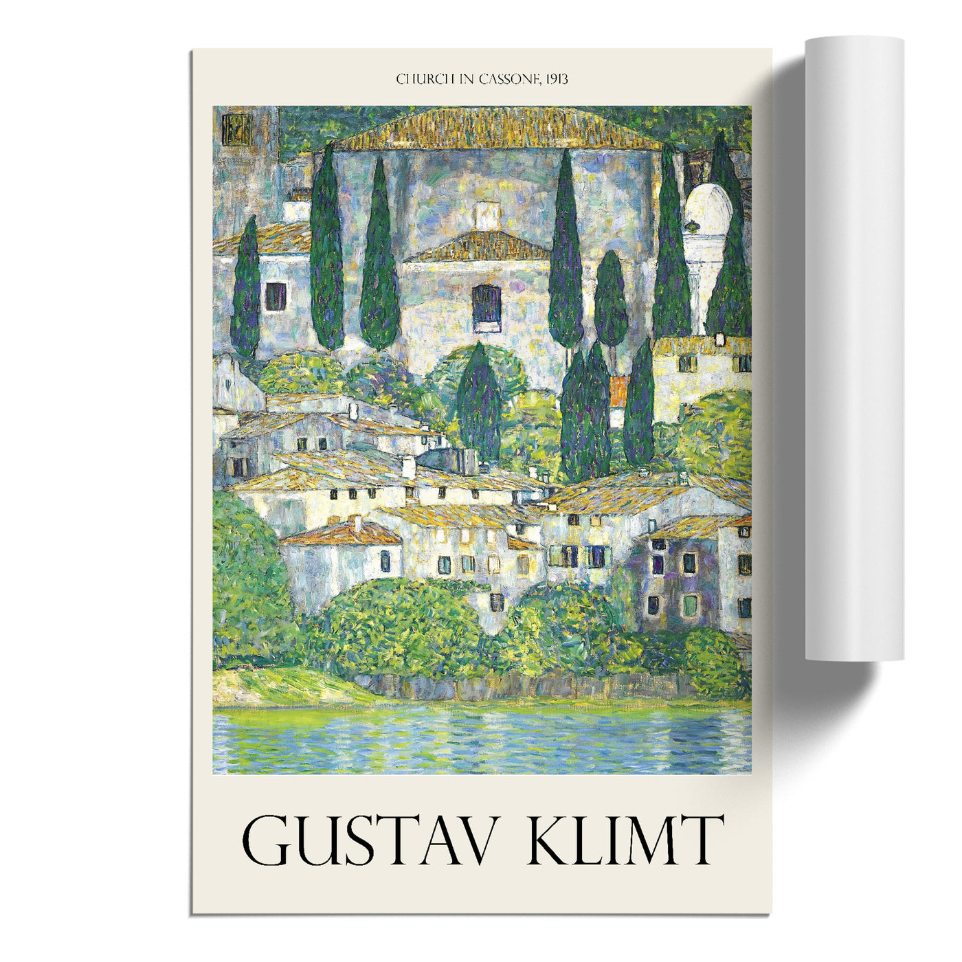 Church In Cassone Print By Gustav Klimt