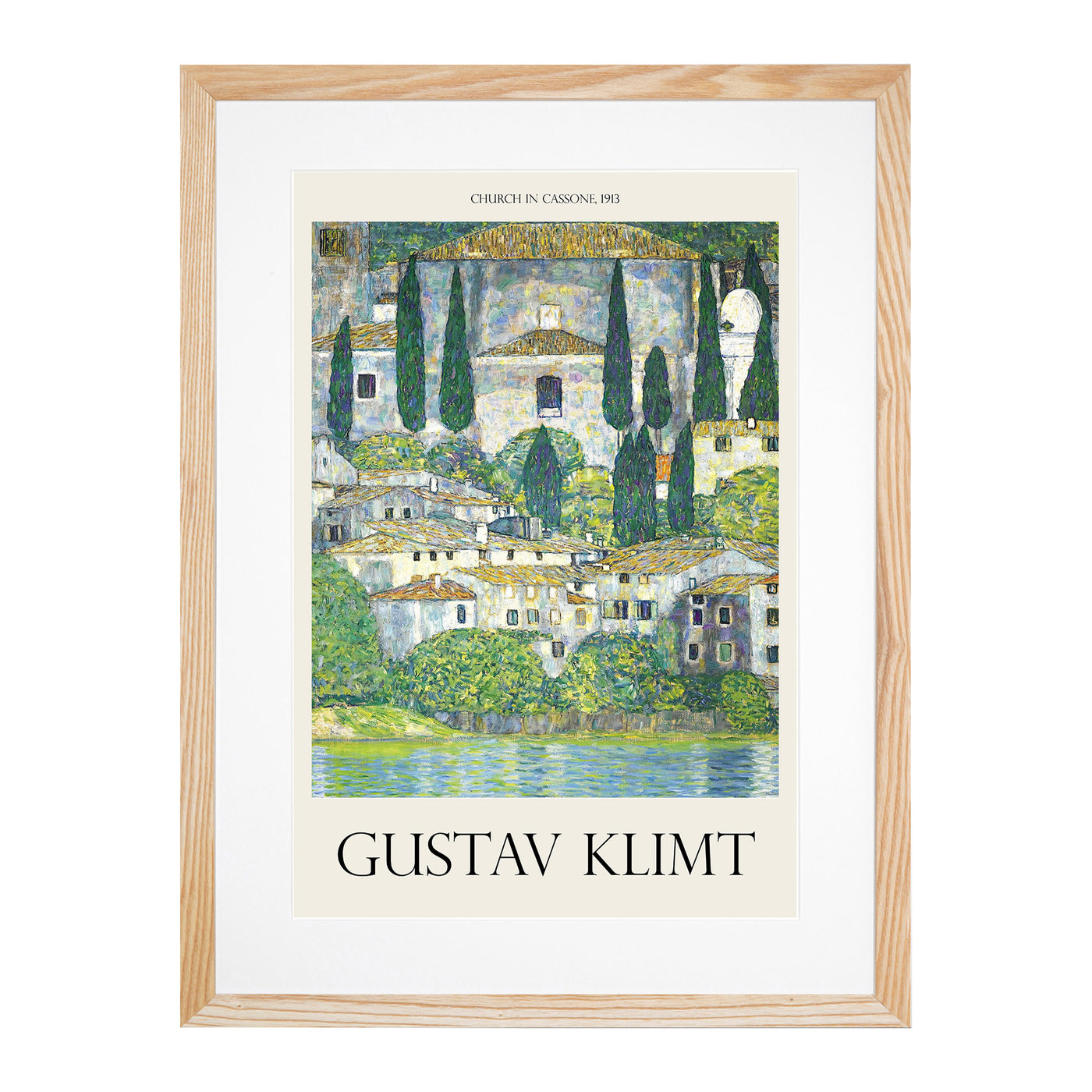 Church In Cassone Print By Gustav Klimt