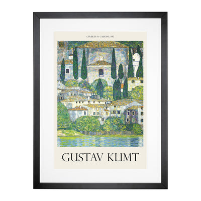 Church In Cassone Print By Gustav Klimt Framed Print Main Image