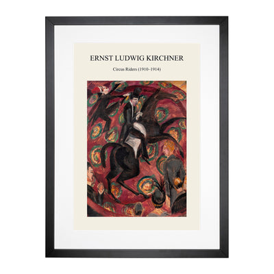 Circus Riders Print By Ernst Ludwig Kirchner Framed Print Main Image