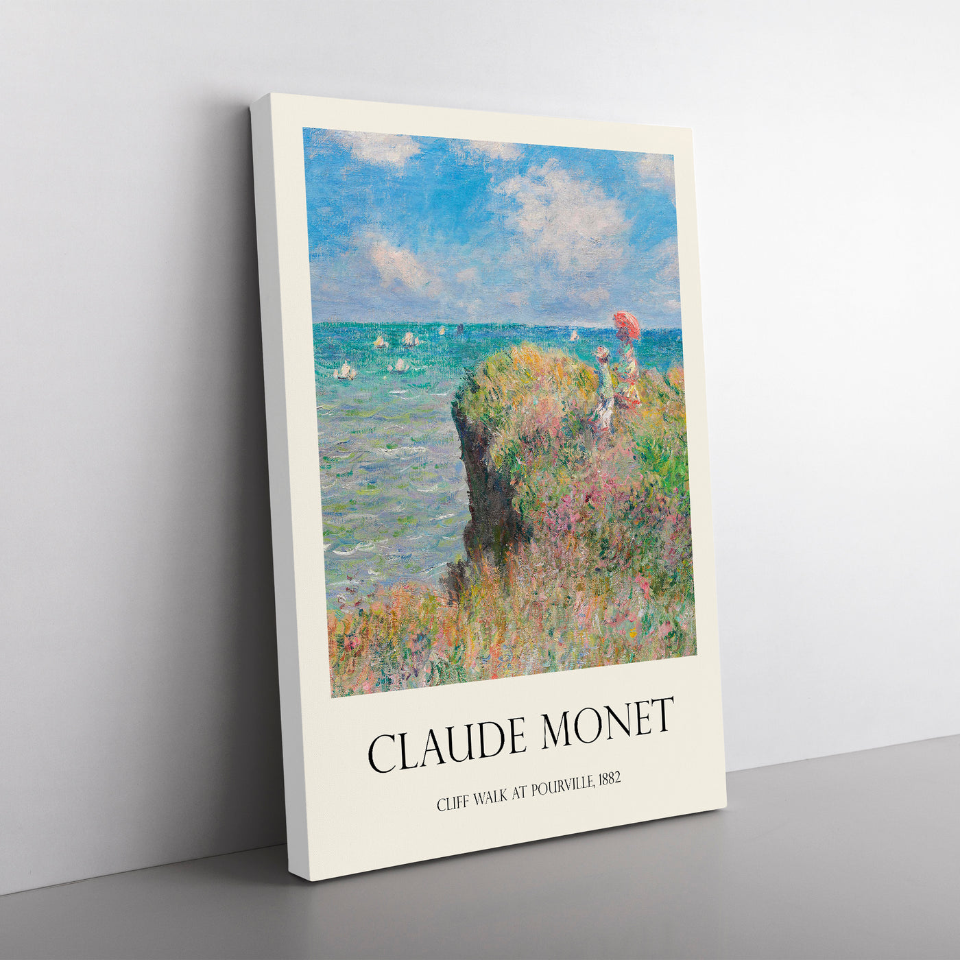 Cliff Walk At Pourville Print By Claude Monet