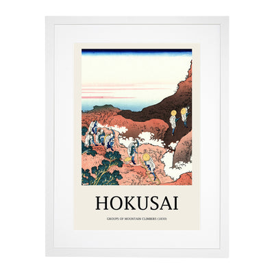 Climbing On Mt. Fuji Print By Katsushika Hokusai