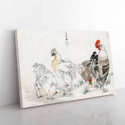 Cock & Hens By Numata Kashu