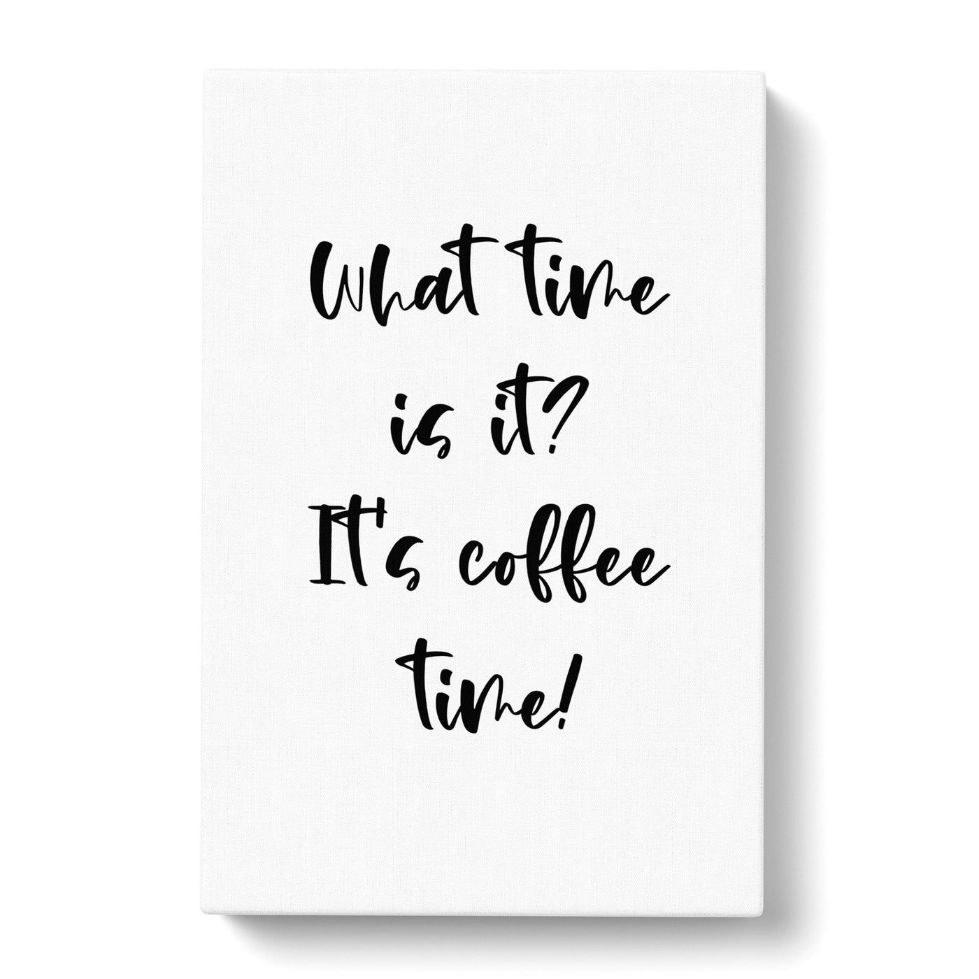 Coffe Time Typography Canvas Print Main Image