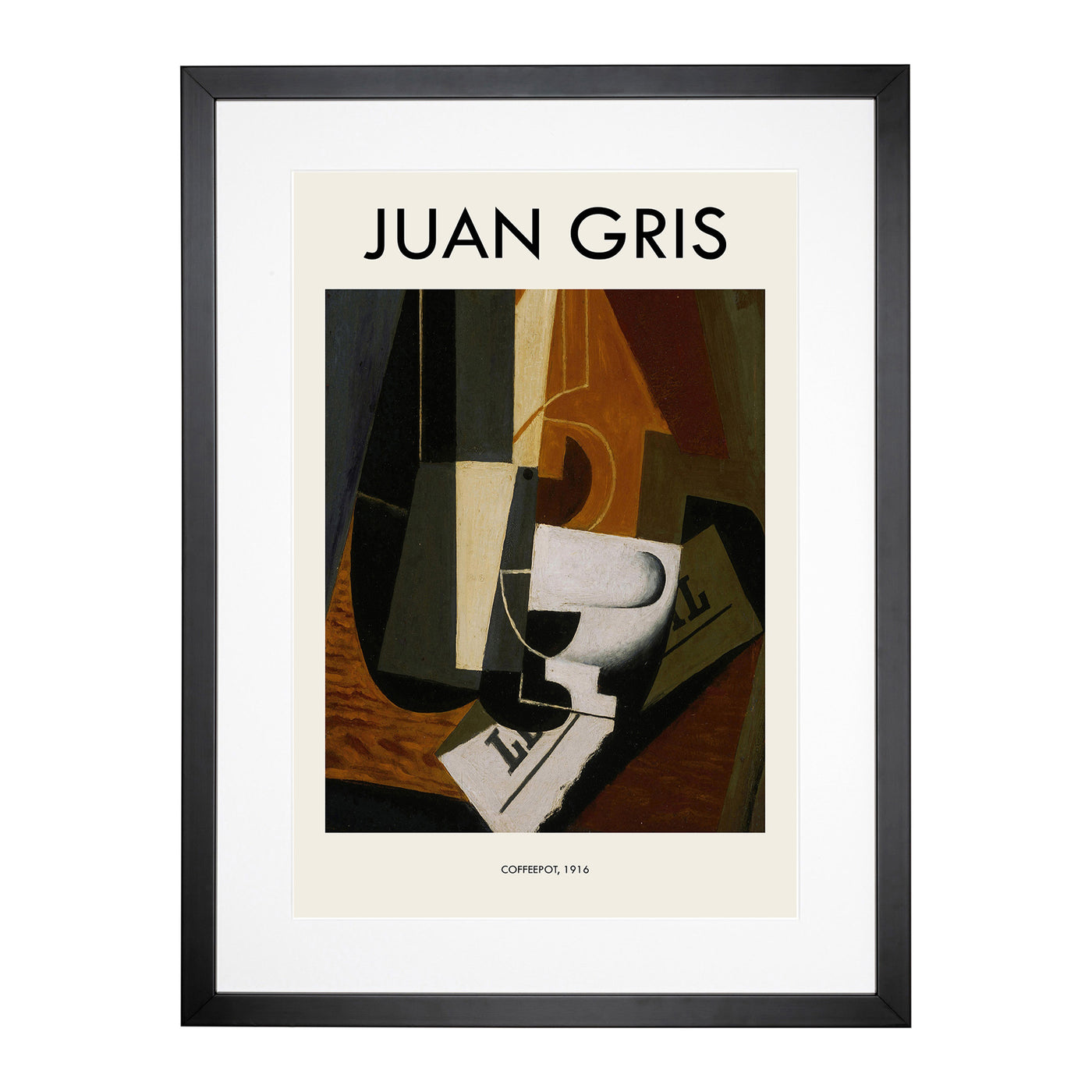 Coffeepot Print By Juan Gris Framed Print Main Image