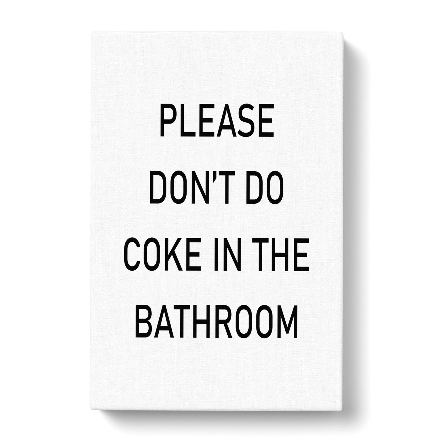 Coke Typography Canvas Print Main Image