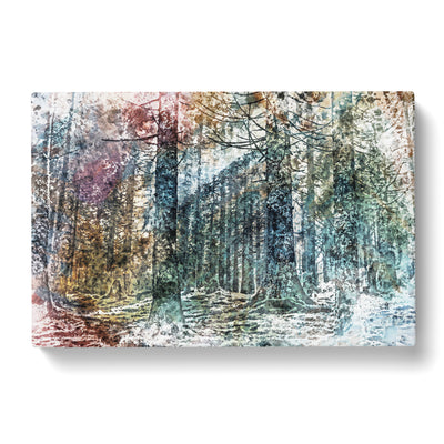 Colourful Forest In Abstract Canvas Print Main Image