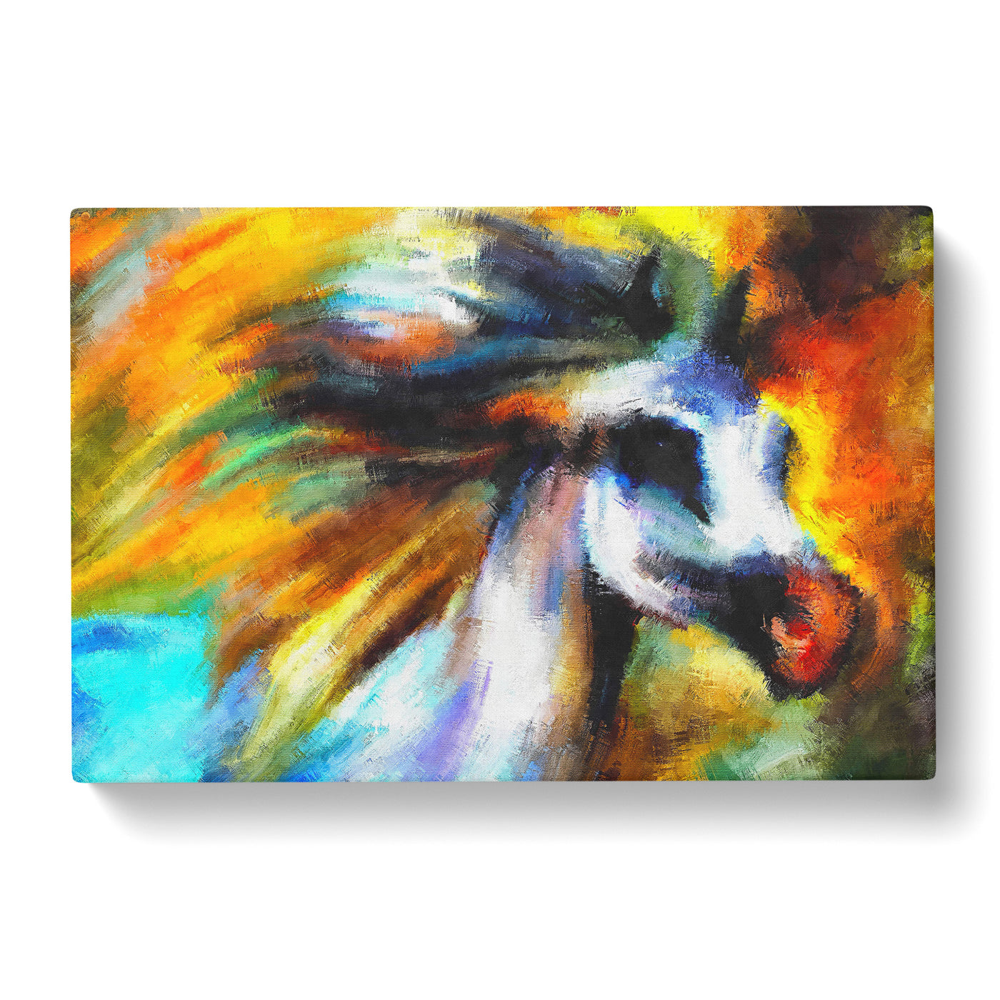 Colourful Horse Painting Canvas Print Main Image