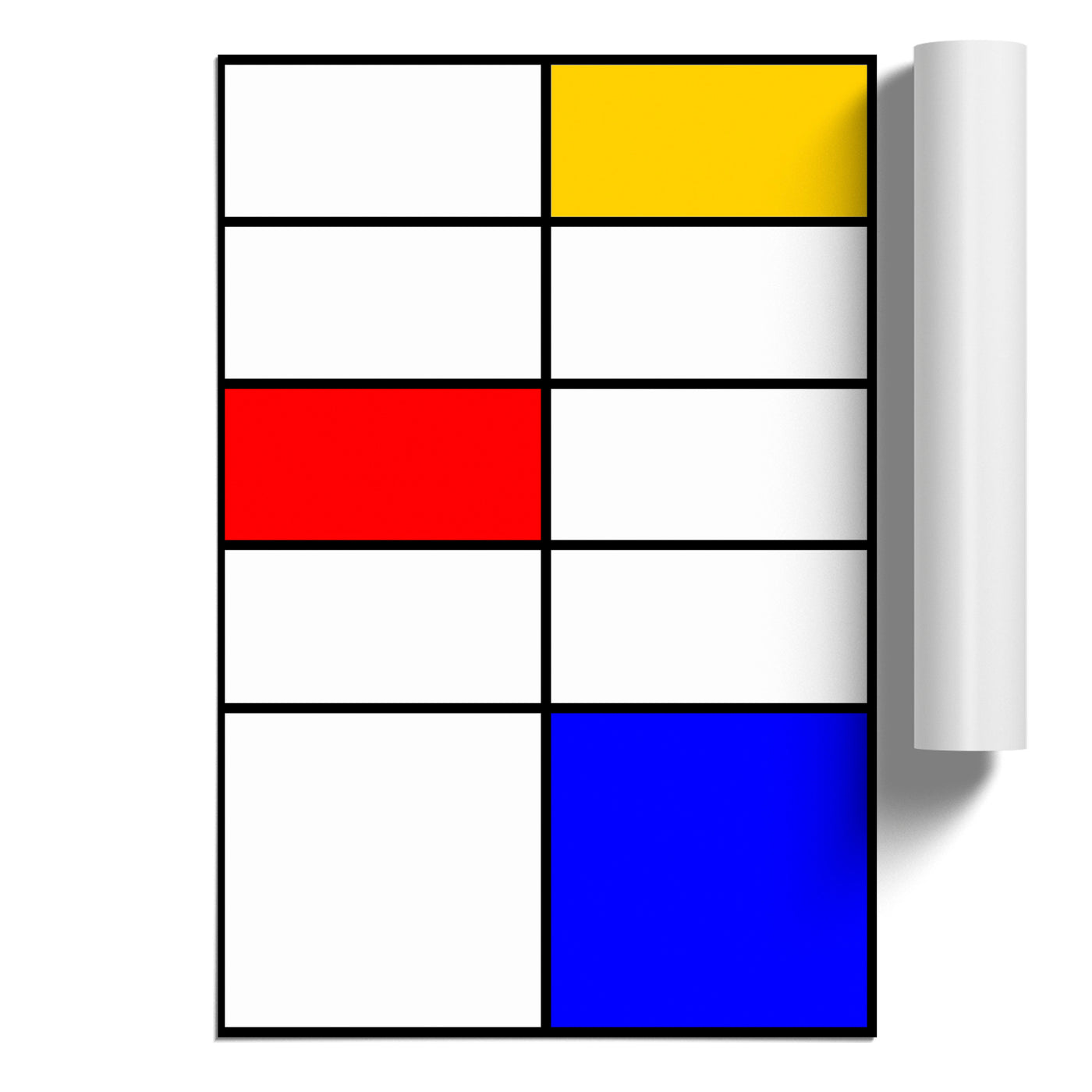 Composition Vol.4 By Piet Mondrian