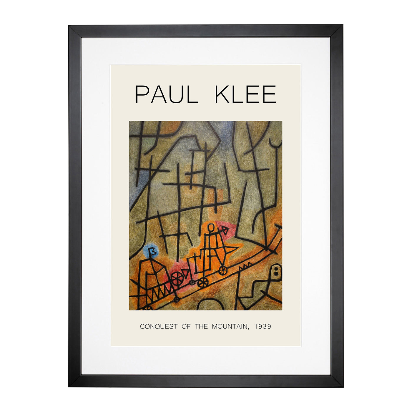 Conquest Of The Mountain Print By Paul Klee Framed Print Main Image