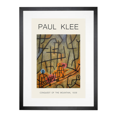 Conquest Of The Mountain Print By Paul Klee Framed Print Main Image