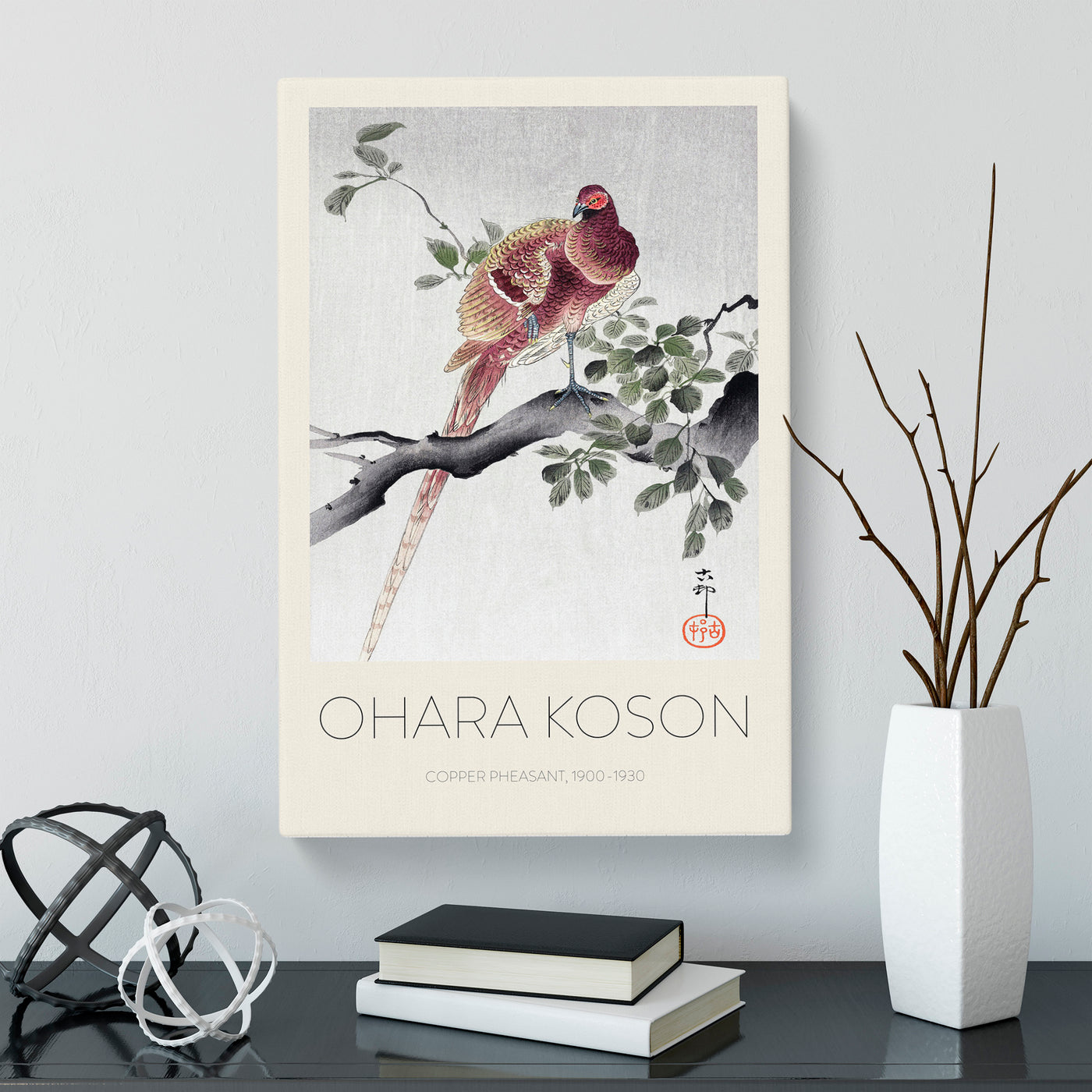 Copper Pheasant Print By Ohara Koson