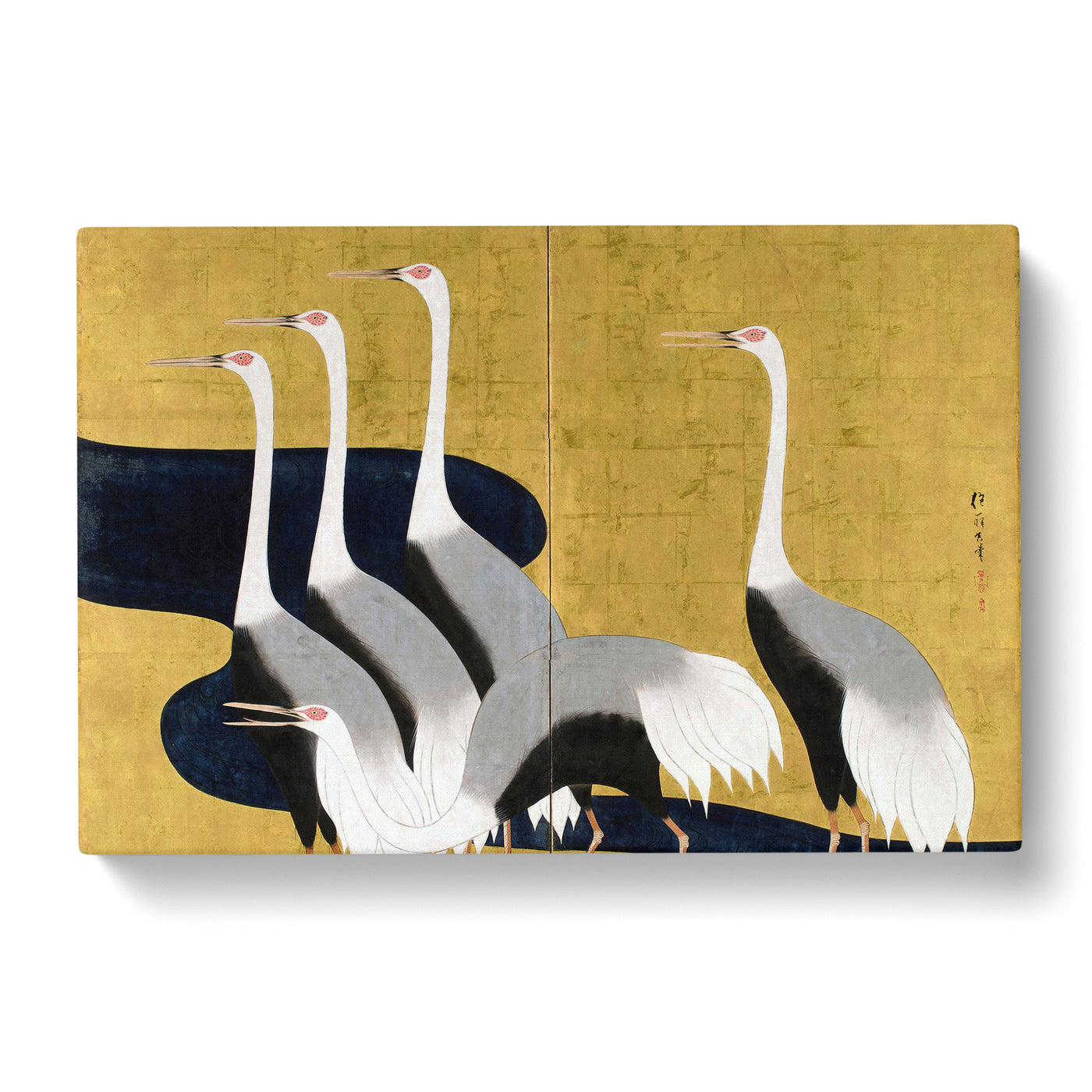 Cranes By Sakai Hoitsu Canvas Print Main Image