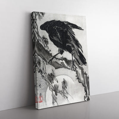 Crow & The Moon By Kawanabe Kyosai