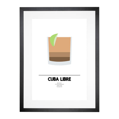 Cuba Libre Cocktail Framed Print Main Image