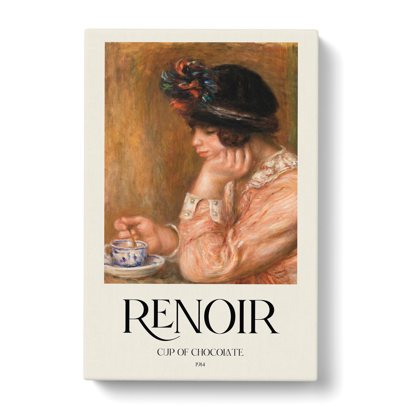 Cup Of Chocolate Print By Pierre-Auguste Renoir Canvas Print Main Image