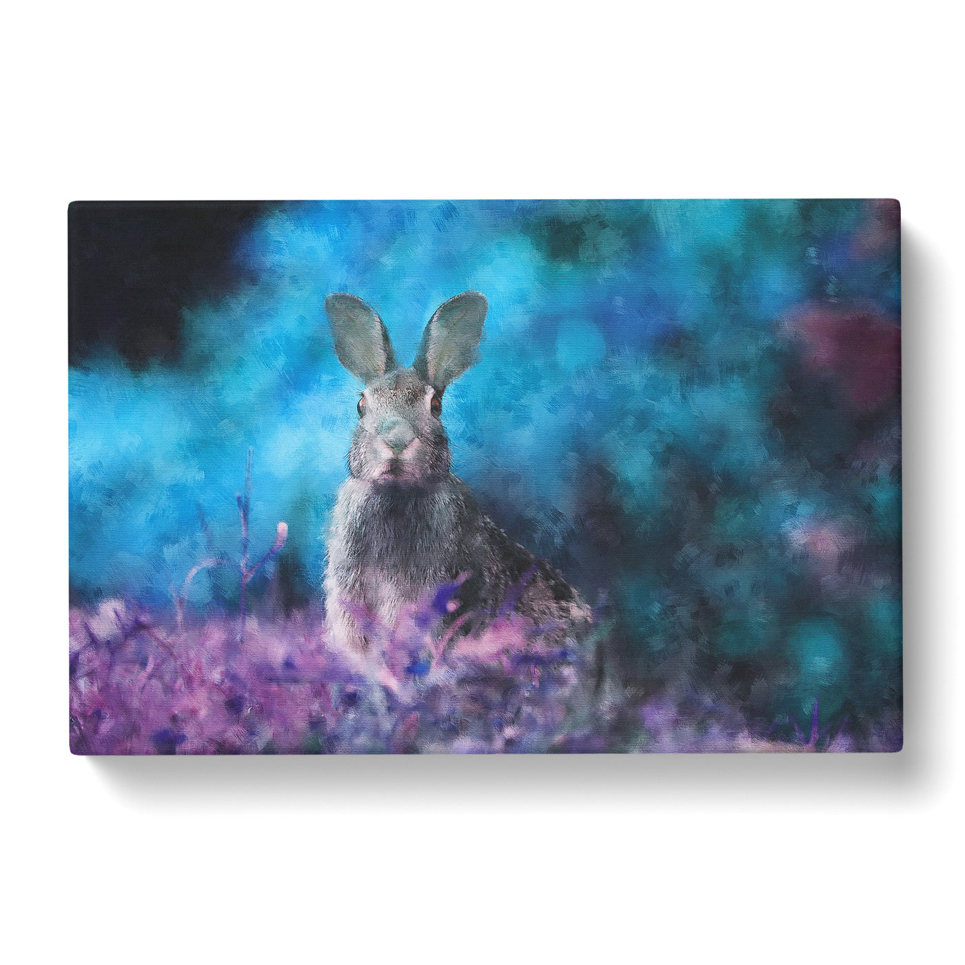 Curious Hare Painting Canvas Print Main Image