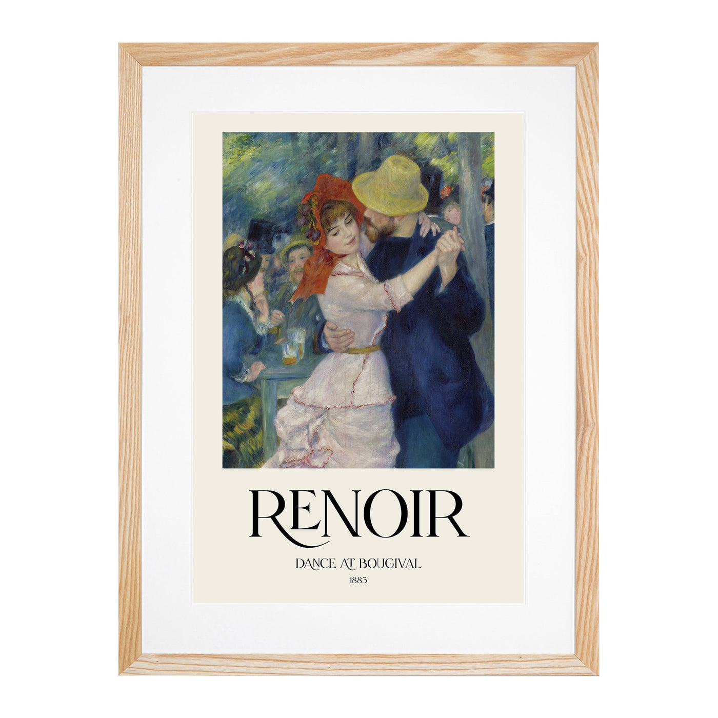 Dance At Bougival Print By Pierre-Auguste Renoir