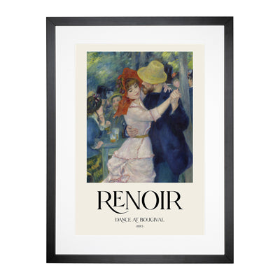 Dance At Bougival Print By Pierre-Auguste Renoir Framed Print Main Image