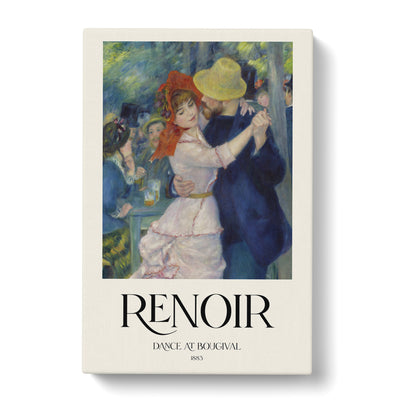 Dance At Bougival Print By Pierre-Auguste Renoir Canvas Print Main Image