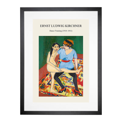 Dance Training Print By Ernst Ludwig Kirchner Framed Print Main Image