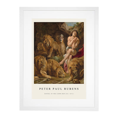 Daniel In The Lions' Den Print By Peter Paul Rubens