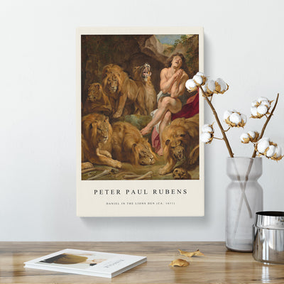 Daniel In The Lions' Den Print By Peter Paul Rubens