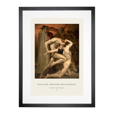 Dante And Virgil Print By William-Adolphe Bouguereau Framed Print Main Image